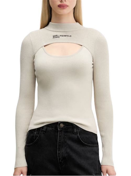 Maglioncino con apertura frontale Karl Lagerfeld jeans | A4W180131ZI